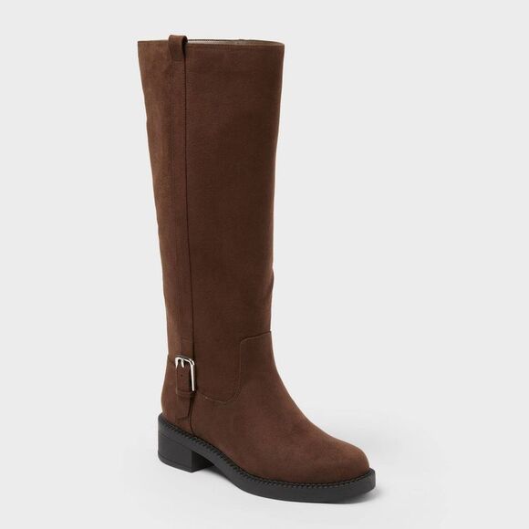 A New Day Shoes - A New Day - Women’s Hattie Boots with Memory Foam Insole - A N Brown
